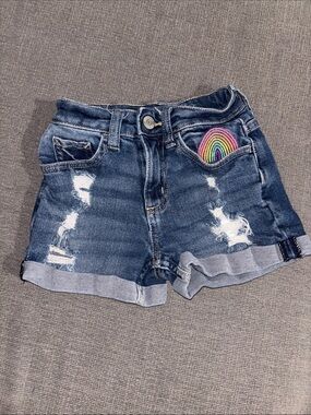 Justice girls jean shorts